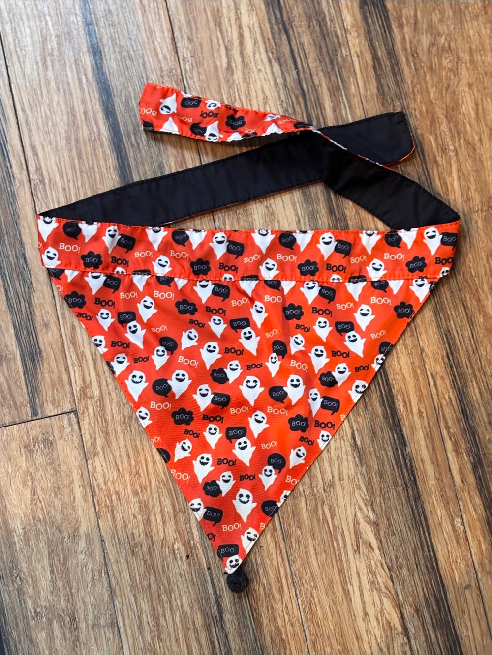 Dog Halloween Ghost Bandana- Orange